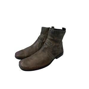 Bed Stu Men's Revolution Leather Boots Distressed Gray Size 10.5? READ